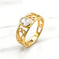 Anillo gloria circónes Oro 18k - Miniatura 1