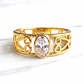 Anillo gloria circónes Oro 18k - Miniatura 2