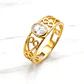 Anillo gloria circónes Oro 18k - Miniatura 4