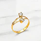 Anillo nosotros circónes Oro 18k - Miniatura 1