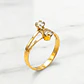 Anillo nosotros circónes Oro 18k - Miniatura 2