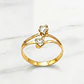 Anillo nosotros circónes Oro 18k - Miniatura 3
