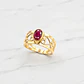 Anillo Eliseo rubí Oro 18k - Miniatura 3
