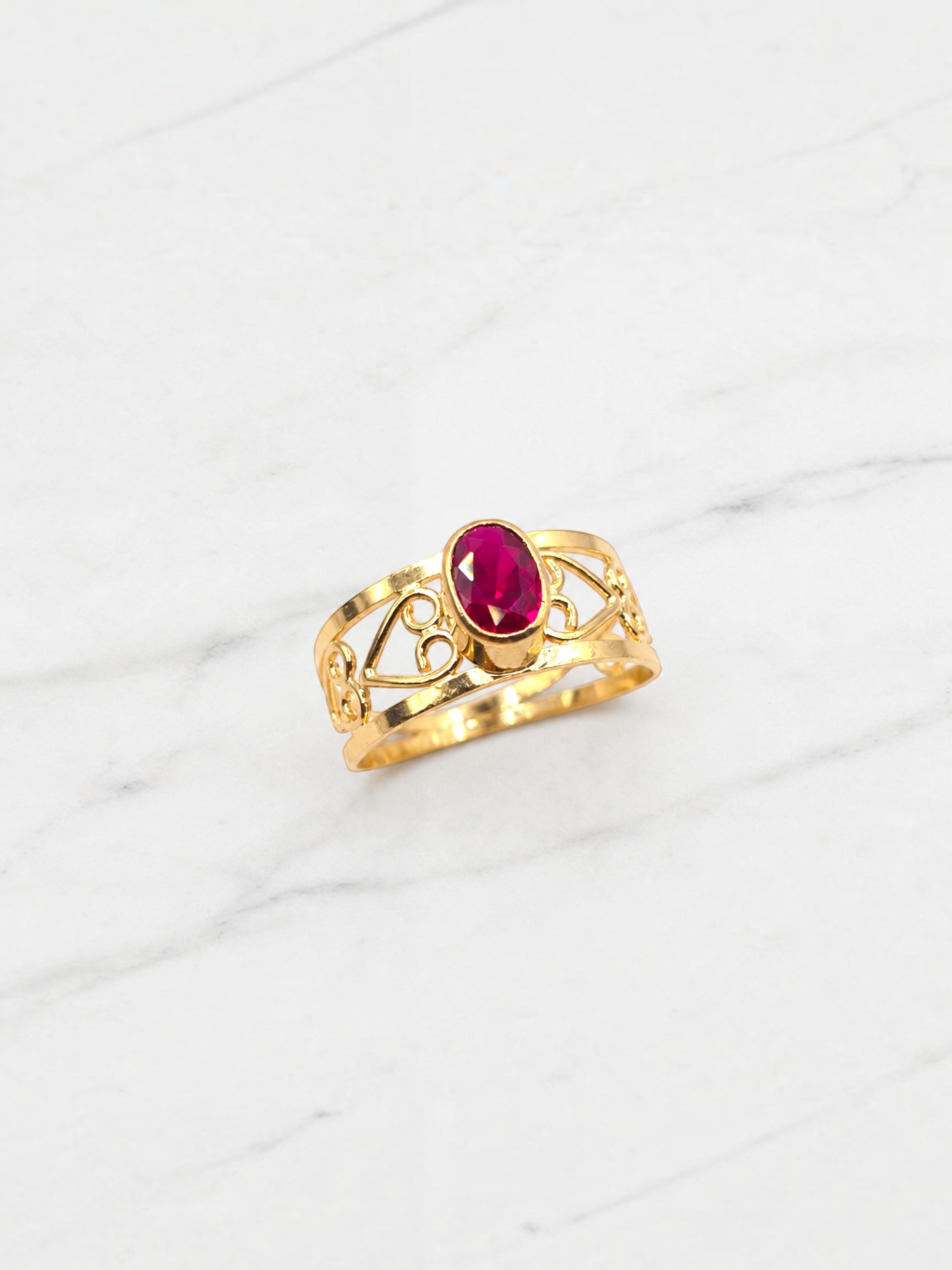 Anillo Eliseo rubí Oro 18k 4