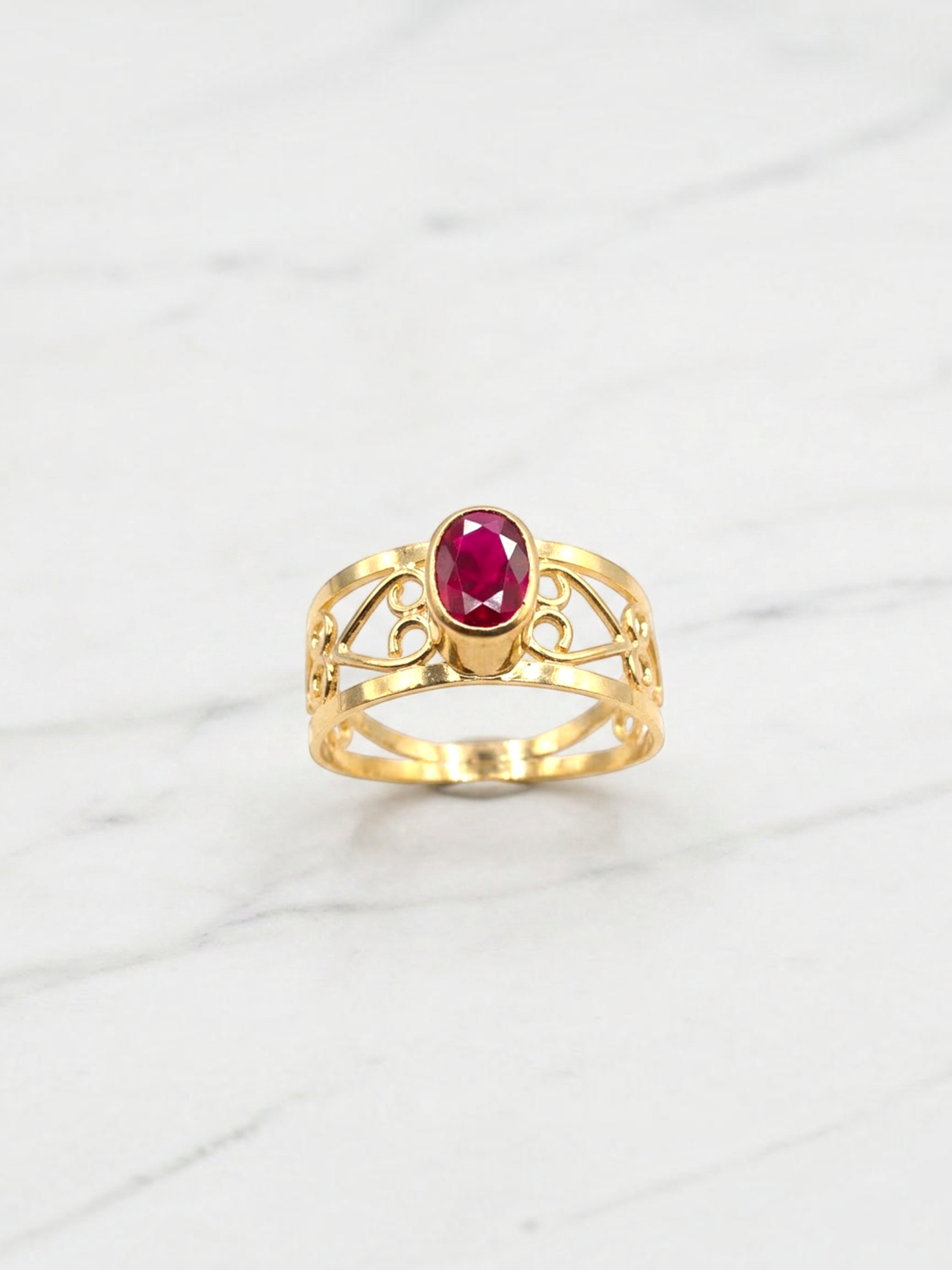 Anillo Eliseo rubí Oro 18k 1