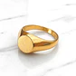Anillo sello redondo Oro 18k - Miniatura 1