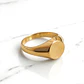 Anillo sello redondo Oro 18k - Miniatura 3