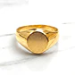 Anillo sello redondo Oro 18k - Miniatura 4