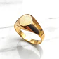 Anillo sello redondo Oro 18k - Miniatura 2