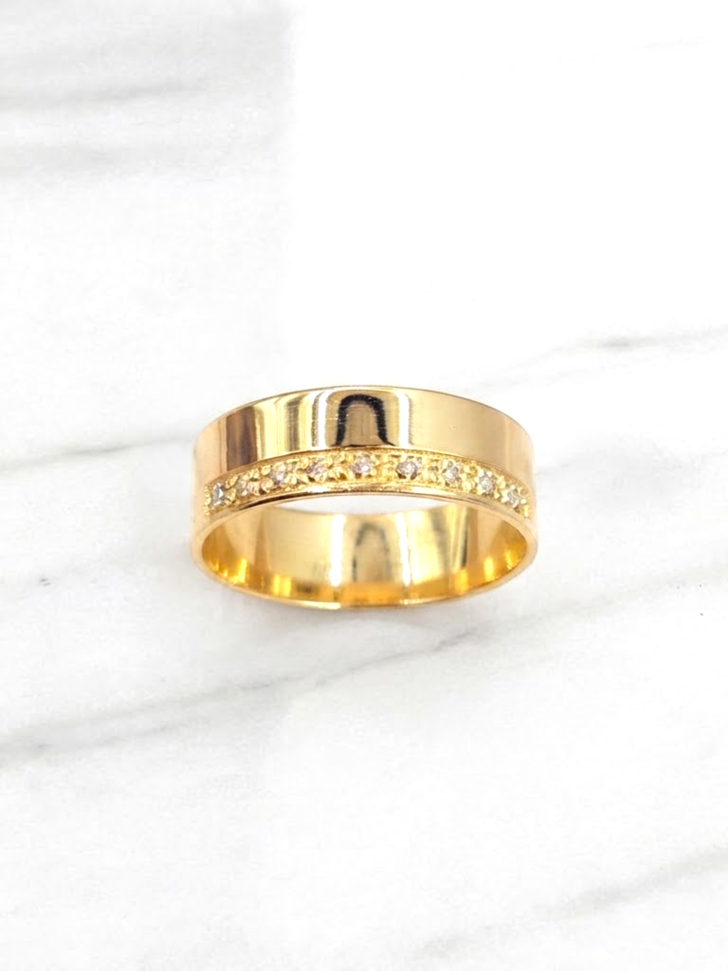 Argolla plana circones 5 mm oro 18k 3