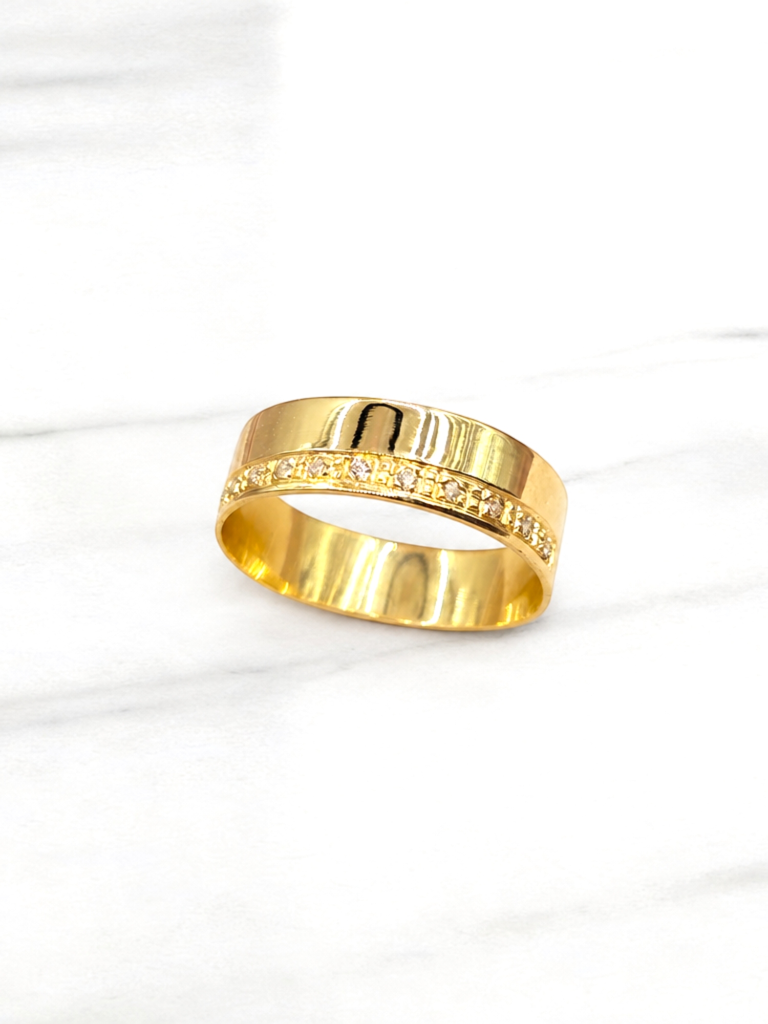 Argolla plana circones 5 mm oro 18k 4