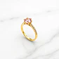 Anillo solitario cintillo rosa de francia Oro 18k - Miniatura 1