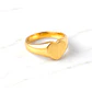 Anillo sello corazón Oro 18k - Miniatura 1