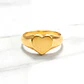 Anillo sello corazón Oro 18k - Miniatura 3
