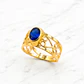 Anillo Eliseo zafiro Oro 18k - Miniatura 1