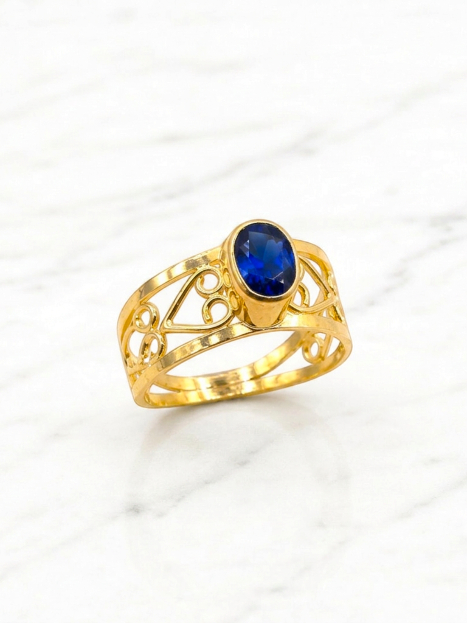 Anillo Eliseo zafiro Oro 18k 2