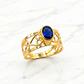 Anillo Eliseo zafiro Oro 18k - Miniatura 2