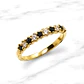 Anillo medio cintillo circón Onix Oro 18k  - Miniatura 2