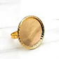 Anillo disco 2 cm Oro 18k  - Miniatura 2