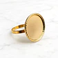 Anillo disco 2 cm Oro 18k  - Miniatura 3