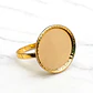 Anillo disco 2 cm Oro 18k  - Miniatura 1
