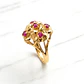 Anillo Florentino Rubí Oro 18k - Miniatura 3