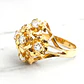 Anillo florentino circónes Oro 18k - Miniatura 2