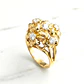 Anillo florentino circónes Oro 18k - Miniatura 4