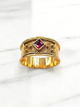 Anillo imperio rubí Oro 18k