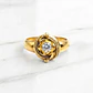 Anillo chevalier circón Oro 18k - Miniatura 5