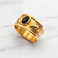 Anillo delfines onix Oro 18k - Miniatura 1