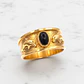 Anillo delfines onix Oro 18k - Miniatura 3