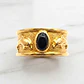 Anillo delfines onix Oro 18k - Miniatura 4