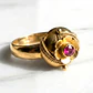 Anillo chevalier rubí Oro 18k - Miniatura 2