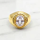 Anillo bolocco circón Oro 18k - Miniatura 5