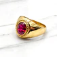 Anillo bolocco rubi Oro 18k - Miniatura 1