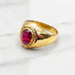 Anillo bolocco rubi Oro 18k - Miniatura 3