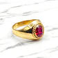 Anillo bolocco rubi Oro 18k - Miniatura 4