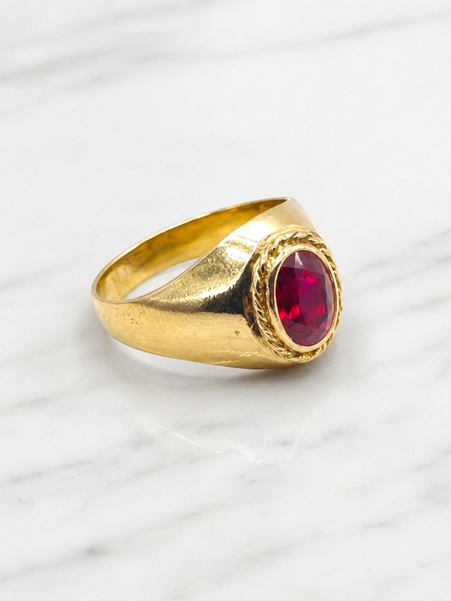 Anillo bolocco rubi Oro 18k 5