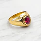 Anillo bolocco rubi Oro 18k - Miniatura 5