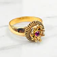 Anillo chevalier rubí Oro 18k - Miniatura 2