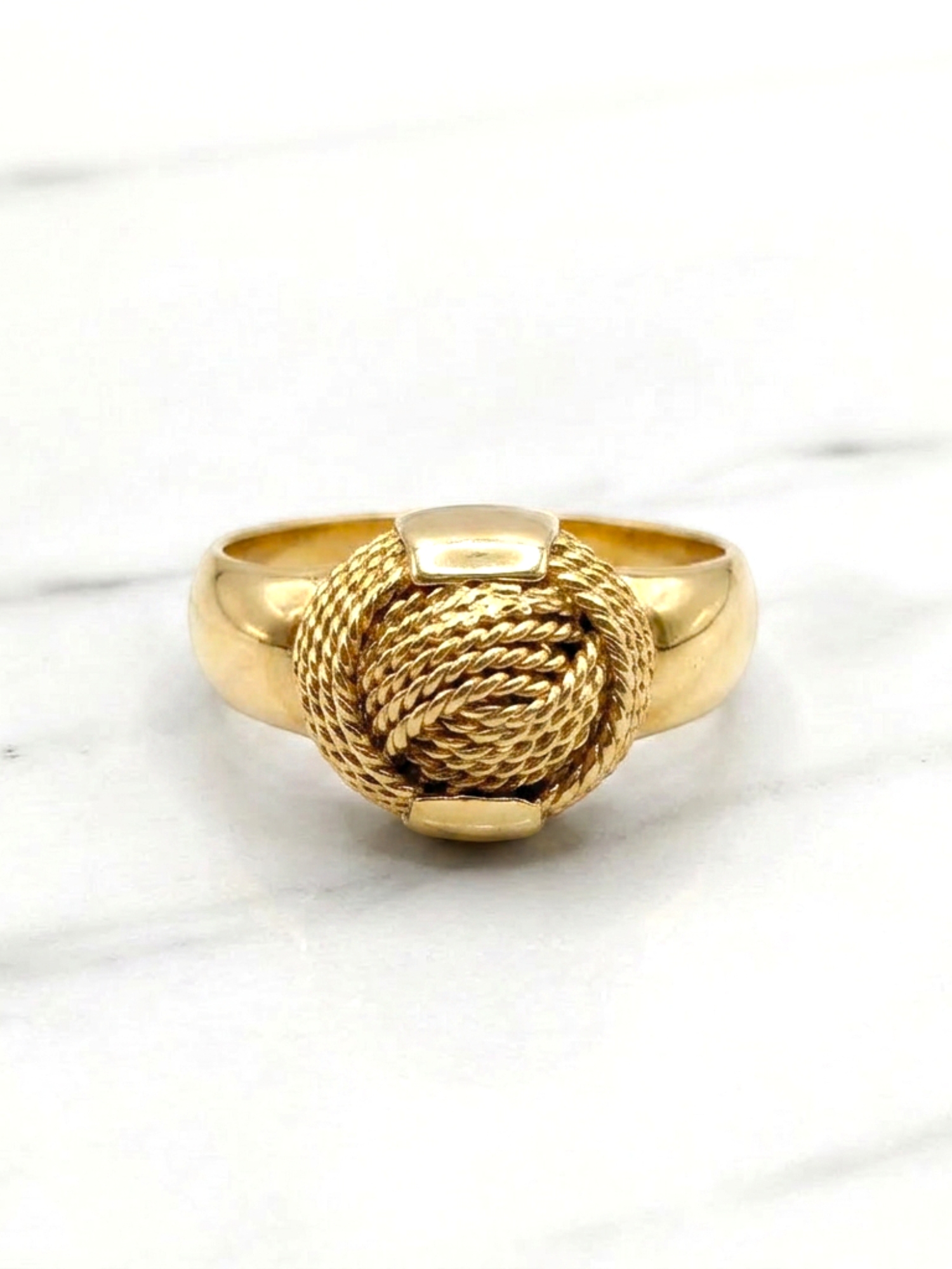 Anillo chevalier nudo grande Oro 18k 1