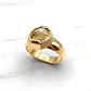 Anillo chevalier nudo grande Oro 18k - Miniatura 3