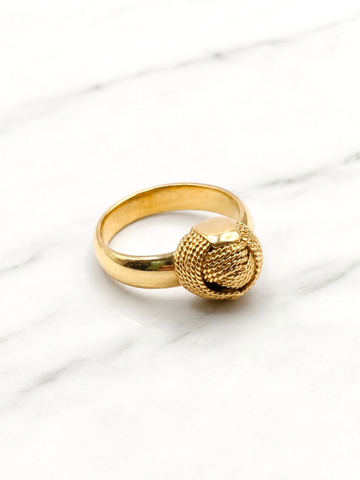 Anillo chevalier nudo grande Oro 18k 5