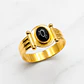 Anillo escudo onix Oro 18k - Miniatura 1