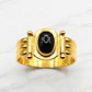 Anillo escudo onix Oro 18k - Miniatura 2