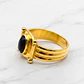 Anillo escudo onix Oro 18k - Miniatura 5