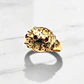 Anillo chevalier rubí Oro 18k - Miniatura 1