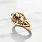 Anillo chevalier rubí Oro 18k - Miniatura 2