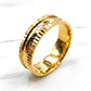 Argolla de matrimonio borde tallado 6 mm Oro 18k - Miniatura 2